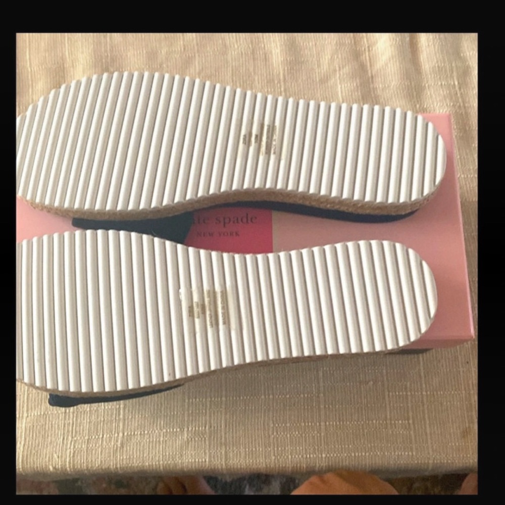 Kate Spade Zia Sandals 10M navy suede new in box - Picture 7 of 7